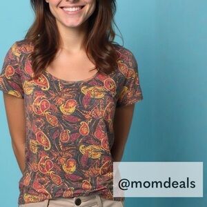 LulaRoe Classic T, Short Sleeve, Scoop Neck Flowy, High-Low Hem S 6-8 NWT